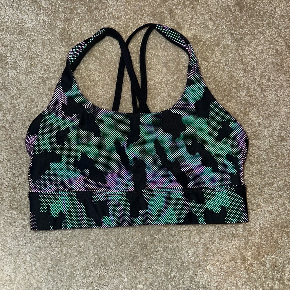 WODBOTTOM Multicolor Camouflage Sports Bra
